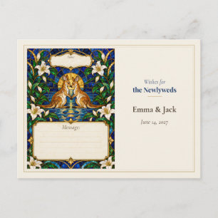 Kangaroo Wedding Guest Book Wishes Postcard