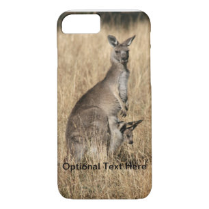 Kangaroo with Baby Joey in Pouch Case-Mate iPhone Case