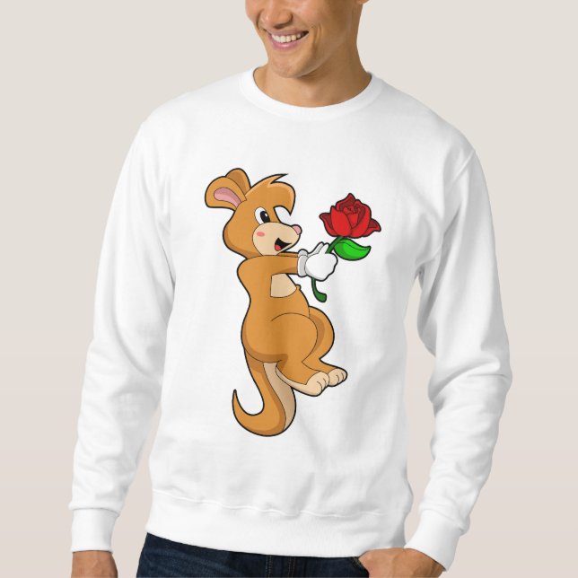 Kangaroo with Flower Sweatshirt (Front)