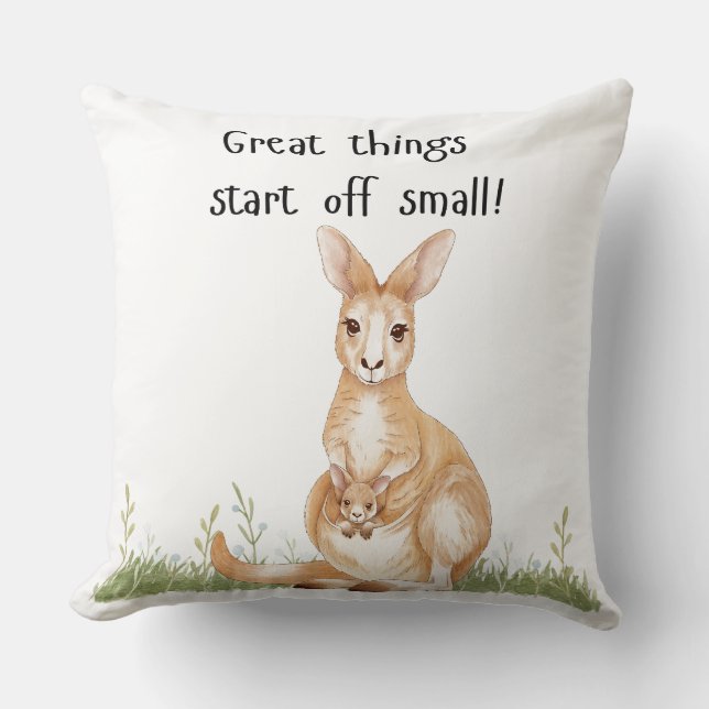 Kangaroo with joey cushion (Front)