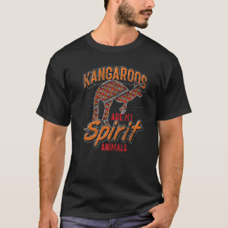 Kangaroos Are My Spirit Animals Zoo Animal Kangar T-Shirt