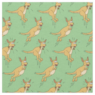 Kangaroos Cute Kids Cartoon Fabric