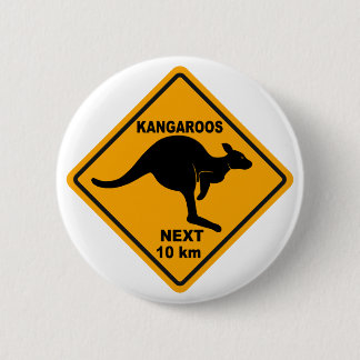 Kangaroos Next 10 km 6 Cm Round Badge