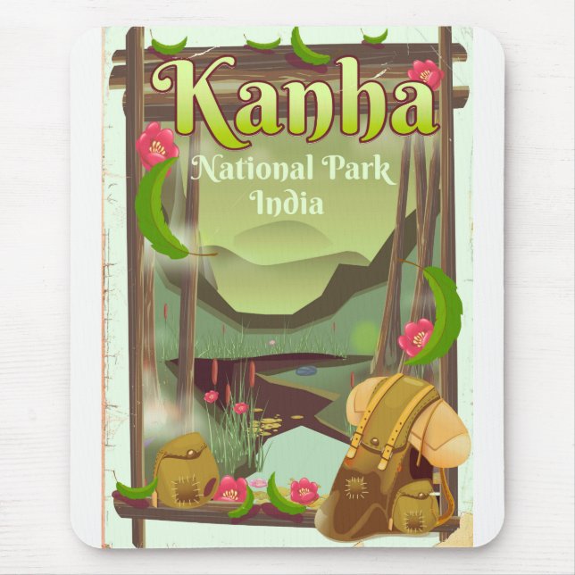 Kanha National Park India Mouse Pad (Front)