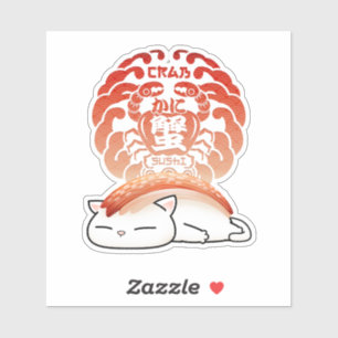 Kani Crab Sushi Cat