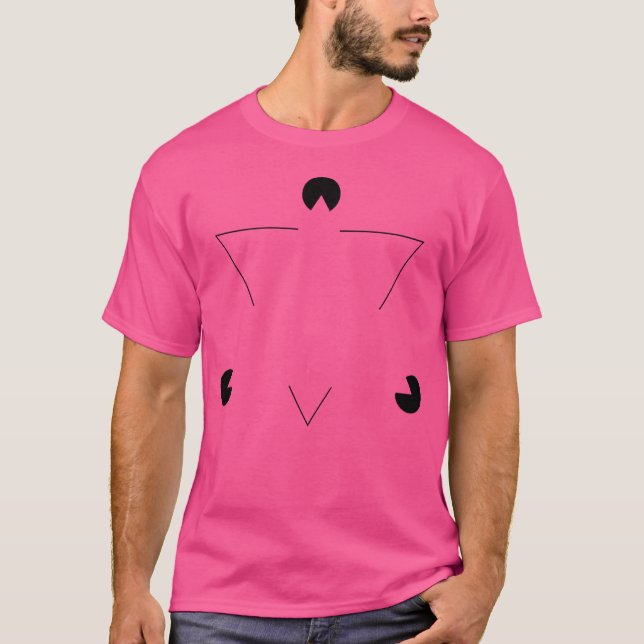 Kanizsa Triangle Optical Illusion T-Shirt (Front)