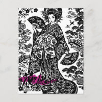 Kanji Art: Oiran (Courtesan) of Edo Period Japan