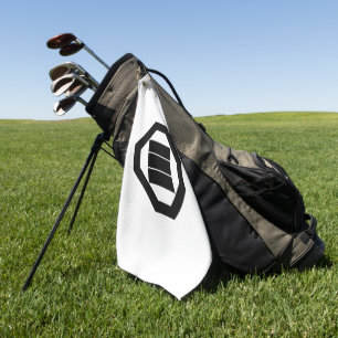 Kanji characters for three on tray golf towel