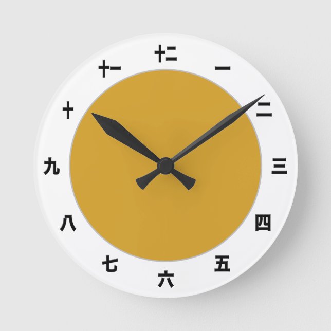 Kanji Clock Template - Create Your Own / Japanese (Front)