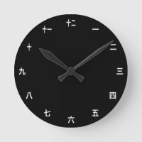 Kanji Clock Template - Create Your Own / Japanese