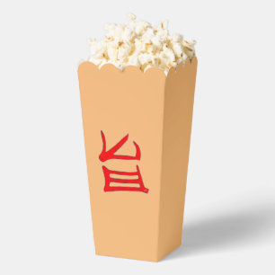 Kanji Delicious red tan popcorn boxes