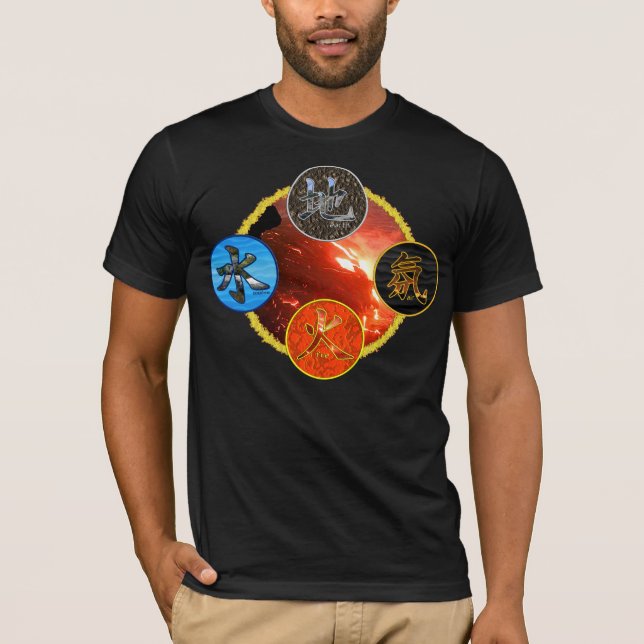 Kanji: Four Elements - T-Shirt #7 (Front)