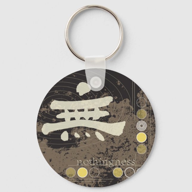 Kanji, Nothingness Design Keychain (Front)
