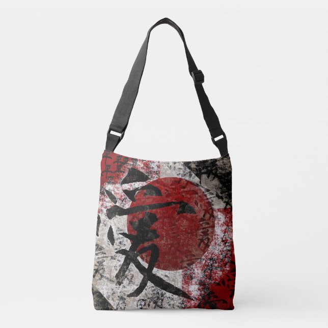 Kanji Peace Love & Hope #1 Cross Body Bag (Front)