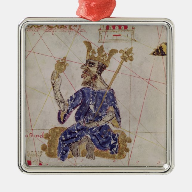 Kankou Mousa, King of Mali Metal Tree Decoration (Front)