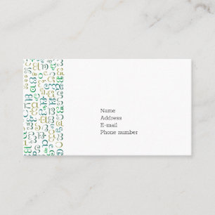Kannada Business Card