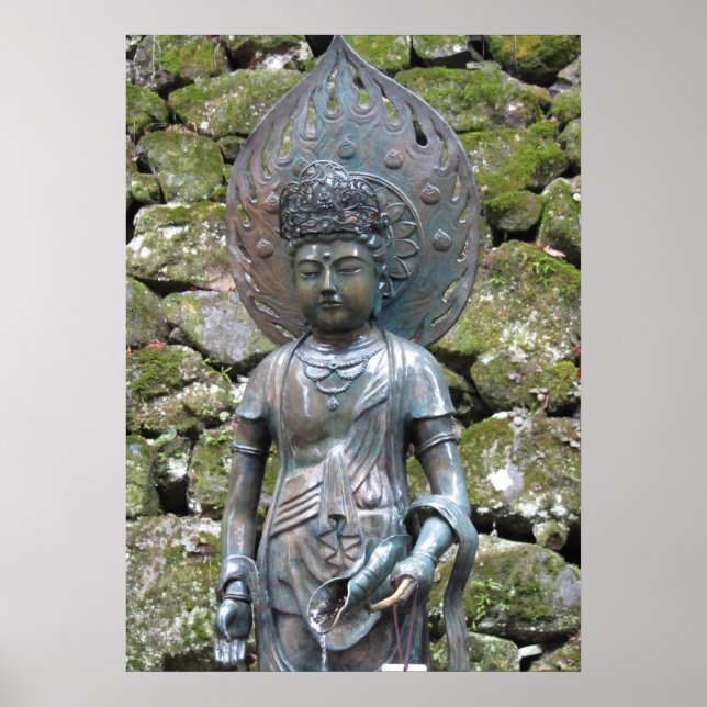 Kannon (Kwan Yin) statue on Mt. Kurama Poster (Front)