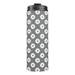 "Kanoko" Fawn Spot Pattern White Thermal Tumbler