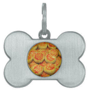 Kanom Pia ขนมเปี๊ยะ ~ Asian Sweets Desserts Food Pet ID Tag