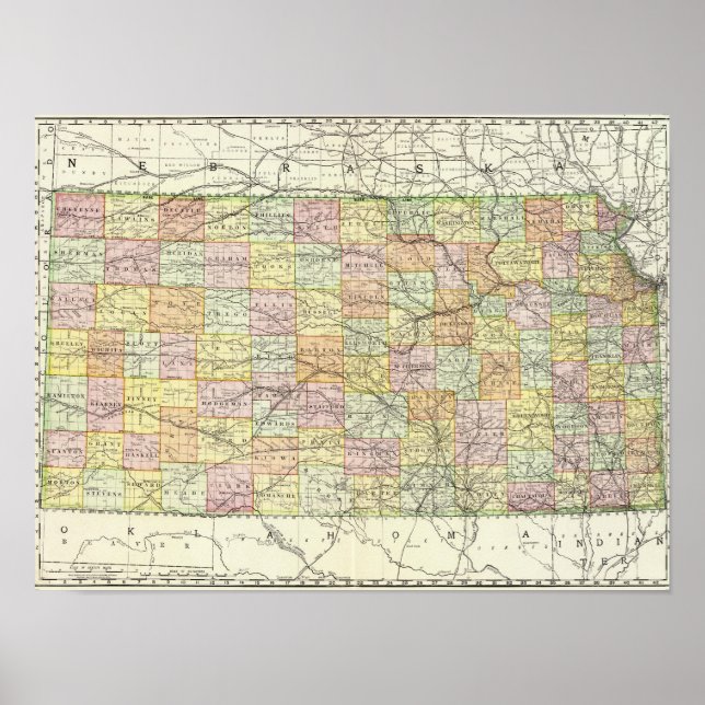 Kansas 4 poster (Front)