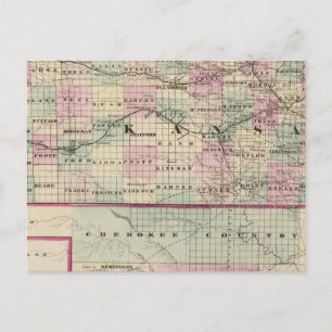 Kansas 5 postcard