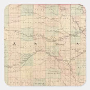 Kansas 6 square sticker
