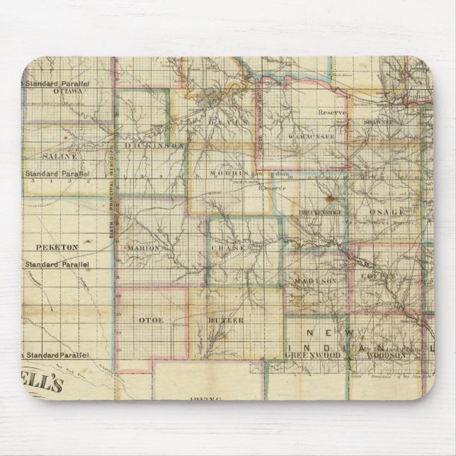 Kansas and The Gold Mines Mouse Pad (Front)