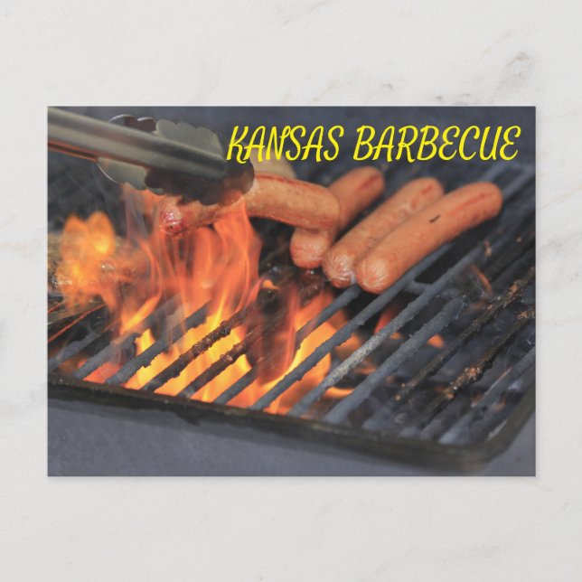 Kansas BARBECUE POST CARD. Postcard (Front)