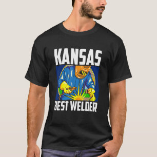 Kansas Best Welder Ironworker Ironsmith Welding US T-Shirt