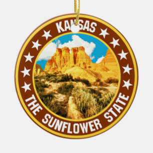 Kansas                                             ceramic tree decoration