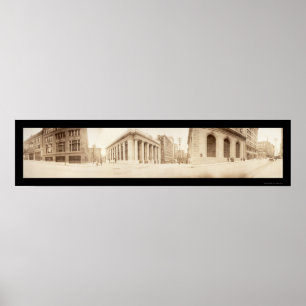 Kansas City 10th St. Photo 1909 Poster