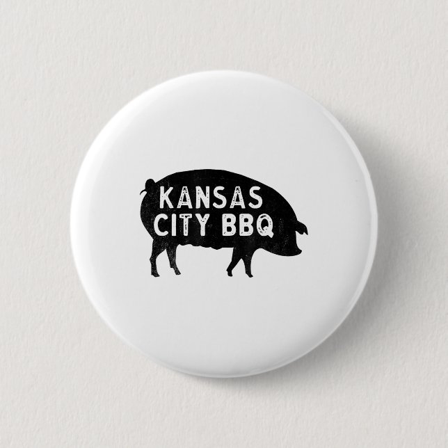 Kansas City Bbq _1  6 Cm Round Badge (Front)