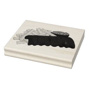 Kansas City BBQ Barbecue Spare Ribs Rib Cookoff Rubber Stamp