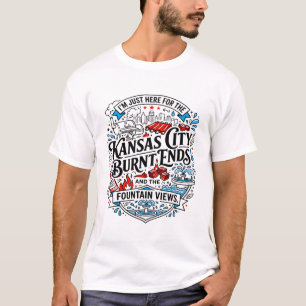 Kansas City Burnt Ends Fountain Views T-Shirt