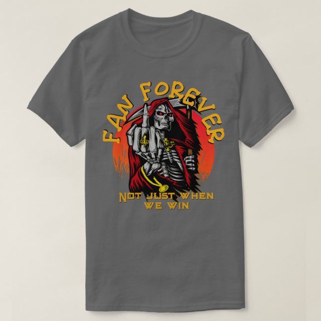 Kansas City Chiefs KC Skyline Be the Grim Reaper T T-Shirt (Design Front)
