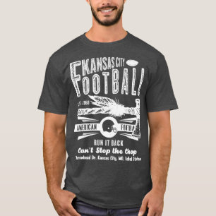 Kansas City  Est 1960 Tomahawk Vintage White Text T-Shirt