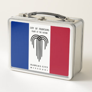 Kansas City flag Metal Lunch Box