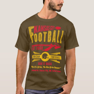 Kansas City Football Est 1960 Arrow Vintage Look T-Shirt