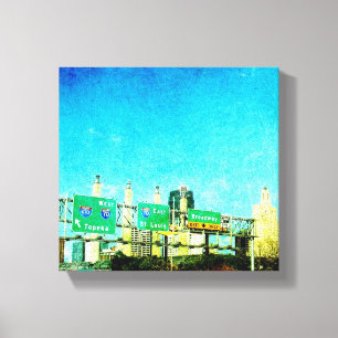 Kansas City Highway Canvas Print