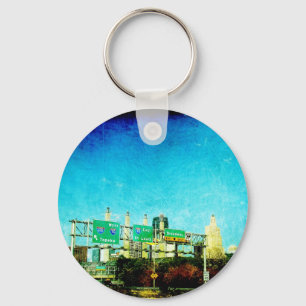 Kansas City Highway Key Ring