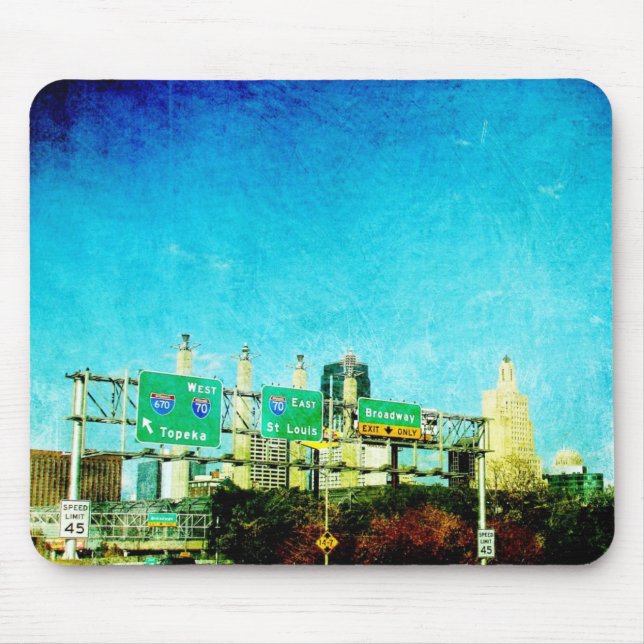 Kansas City Highway Mouse Pad (Front)