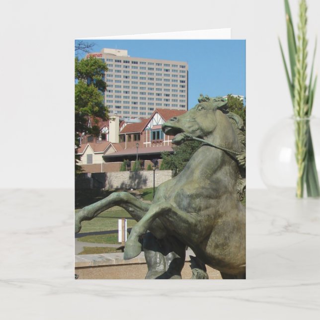 Kansas City Horse in Fountain Card (Front)