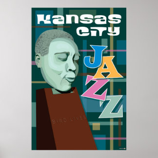 Kansas City Landmarks: KC Jazz – 24 x 36 Poster