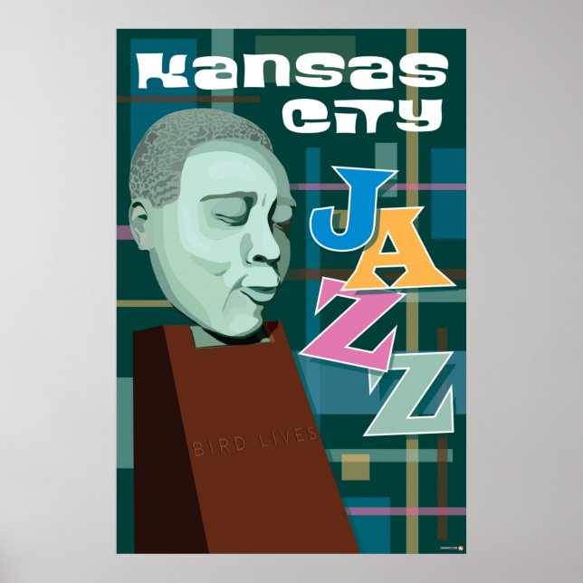 Kansas City Landmarks: KC Jazz – 24 x 36 Poster (Front)