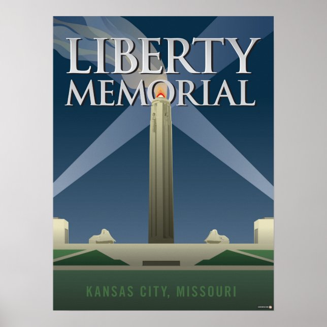 Kansas City Landmarks: Liberty Memorial – 18 x 24 Poster (Front)