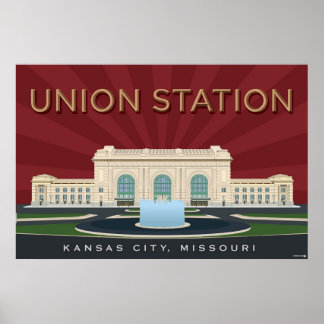 Kansas City Landmarks: Union Station – 36 x 24 Poster