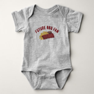 Kansas City Memphis Future BBQ Fan Barbecue Ribs Baby Bodysuit