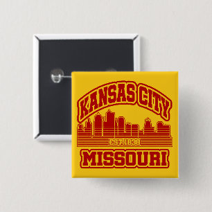 Kansas City,Missouri 15 Cm Square Badge