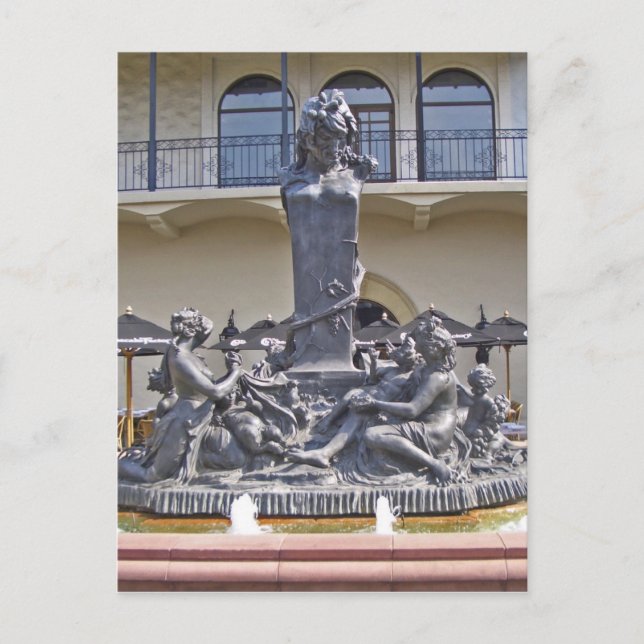 Kansas City, Missouri Plaza Fountain Postcard (Front)