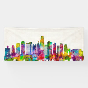 Kansas City Missouri Skyline Banner
